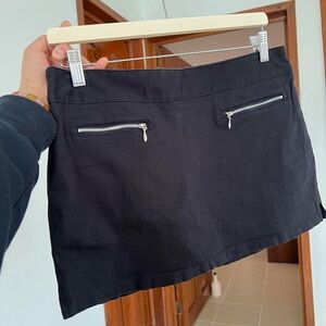Black Mini Skirt Skort